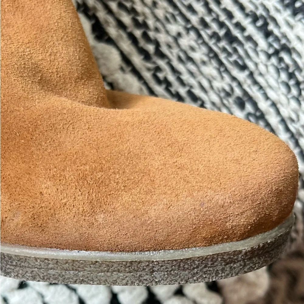 White Mountain Tan Suede Wedge Boots - Picture 5 of 15